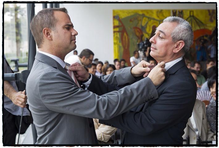 con Raúl Tola en Lima