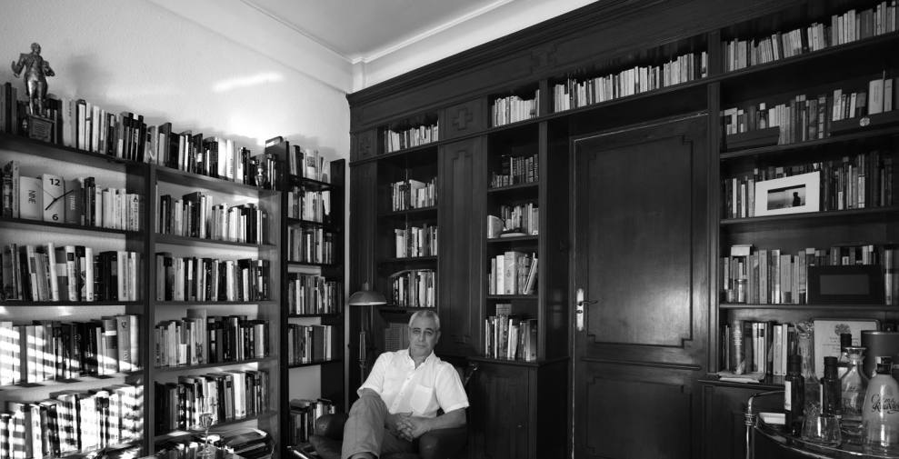 En mi estudio. Foto de Carlos Schwartz