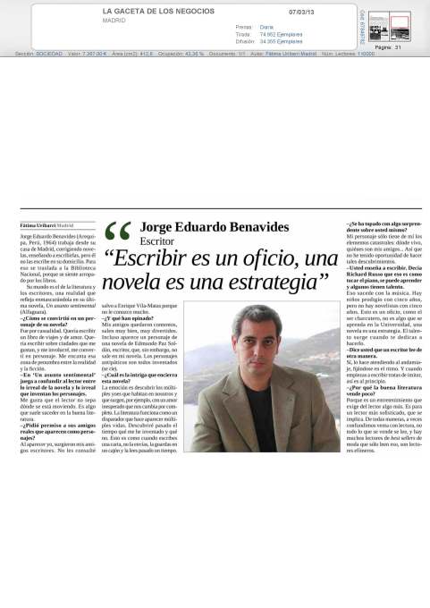 La gaceta de los negocios