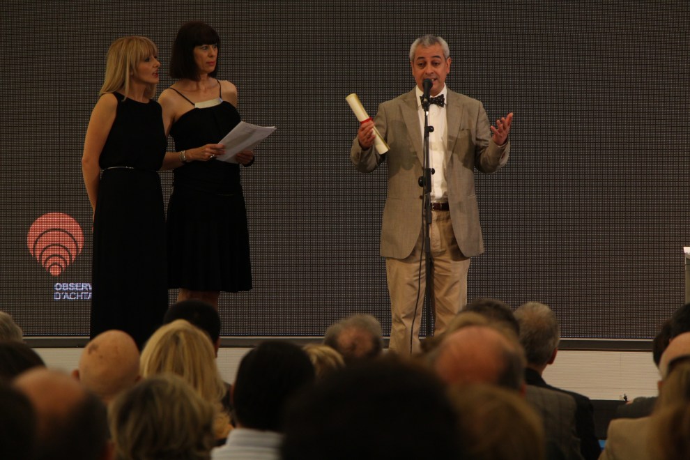 Recibiendo el premio en nombre de Mordsinski